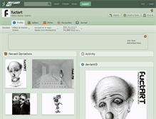 Tablet Screenshot of fuctart.deviantart.com