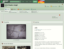 Tablet Screenshot of hells-shadow-angel.deviantart.com