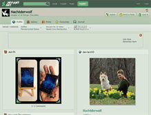 Tablet Screenshot of nachtderwolf.deviantart.com