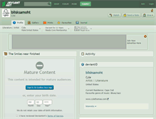 Tablet Screenshot of blisksamoht.deviantart.com