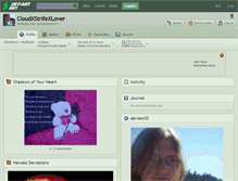 Tablet Screenshot of cloudxstrifexlover.deviantart.com
