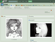 Tablet Screenshot of octupi.deviantart.com