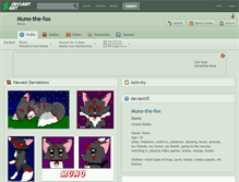 Tablet Screenshot of muno-the-fox.deviantart.com