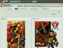 Tablet Screenshot of peterete.deviantart.com