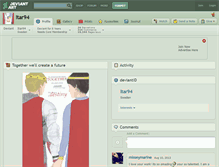 Tablet Screenshot of itar94.deviantart.com