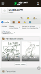 Mobile Screenshot of le-hollow.deviantart.com