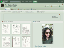 Tablet Screenshot of fire-cracker-lulu.deviantart.com