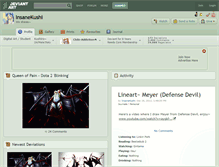 Tablet Screenshot of insanekushi.deviantart.com