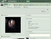 Tablet Screenshot of luckers.deviantart.com