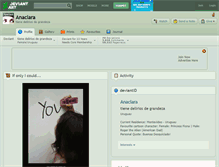 Tablet Screenshot of anaclara.deviantart.com