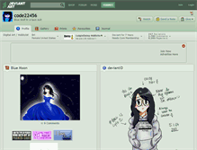 Tablet Screenshot of code22456.deviantart.com