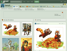 Tablet Screenshot of kaceym.deviantart.com