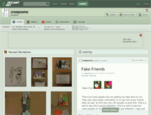 Tablet Screenshot of creepsome.deviantart.com