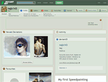Tablet Screenshot of najx143.deviantart.com