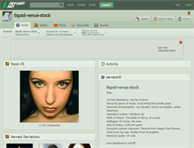 Tablet Screenshot of liquid-venus-stock.deviantart.com