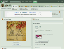 Tablet Screenshot of lama-art.deviantart.com