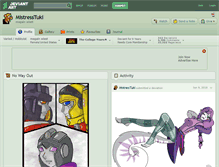 Tablet Screenshot of mistresstuki.deviantart.com