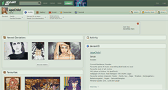 Desktop Screenshot of apechild.deviantart.com