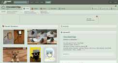 Desktop Screenshot of chocolatechipp.deviantart.com