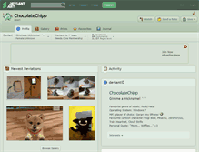 Tablet Screenshot of chocolatechipp.deviantart.com