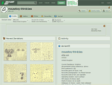 Tablet Screenshot of mouseboy-thirdclass.deviantart.com
