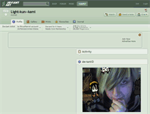 Tablet Screenshot of light-kun--kami.deviantart.com