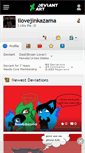 Mobile Screenshot of ilovejinkazama.deviantart.com