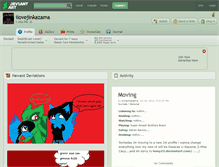 Tablet Screenshot of ilovejinkazama.deviantart.com