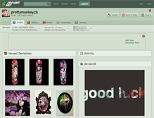 Tablet Screenshot of prettymonkey26.deviantart.com