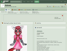 Tablet Screenshot of drakeara.deviantart.com