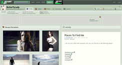 Desktop Screenshot of butterflylady.deviantart.com