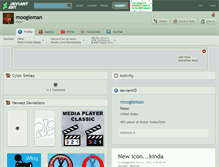Tablet Screenshot of moogleman.deviantart.com