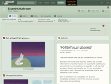 Tablet Screenshot of eccentricmushroom.deviantart.com