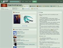Tablet Screenshot of dragonboostergroup.deviantart.com