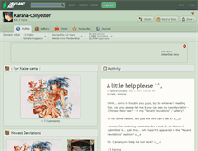 Tablet Screenshot of karana-collyester.deviantart.com