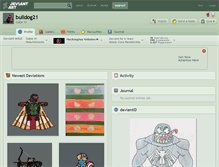 Tablet Screenshot of bulldog21.deviantart.com