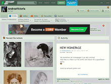 Tablet Screenshot of andreavictoria.deviantart.com
