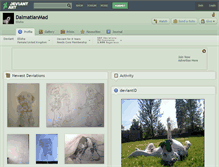 Tablet Screenshot of dalmatianmad.deviantart.com