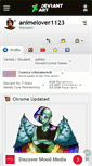 Mobile Screenshot of animelover1123.deviantart.com