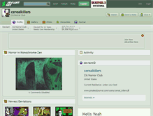 Tablet Screenshot of cerealkillers.deviantart.com