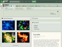Tablet Screenshot of detani.deviantart.com