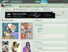 Tablet Screenshot of akai1992.deviantart.com
