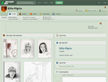 Tablet Screenshot of billie-pilgrim.deviantart.com
