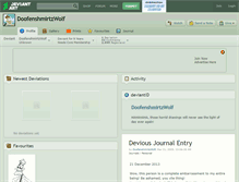 Tablet Screenshot of doofenshmirtzwolf.deviantart.com