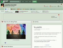 Tablet Screenshot of justanowheregirl.deviantart.com