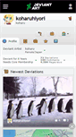 Mobile Screenshot of koharuhiyori.deviantart.com