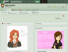 Tablet Screenshot of edgewooddirk.deviantart.com