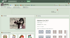 Desktop Screenshot of ladylarc.deviantart.com