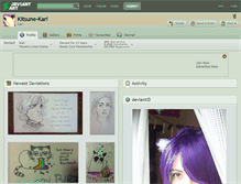 Tablet Screenshot of kitsune-kari.deviantart.com