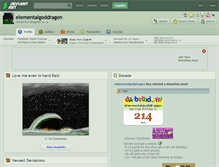 Tablet Screenshot of elementalgoddragon.deviantart.com